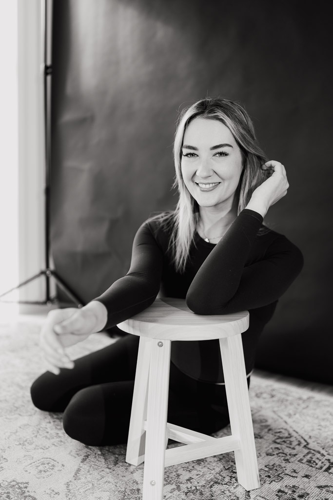 Edgy headshot from a flash photography session in Auckland at the Wonderferris pop-up studio.