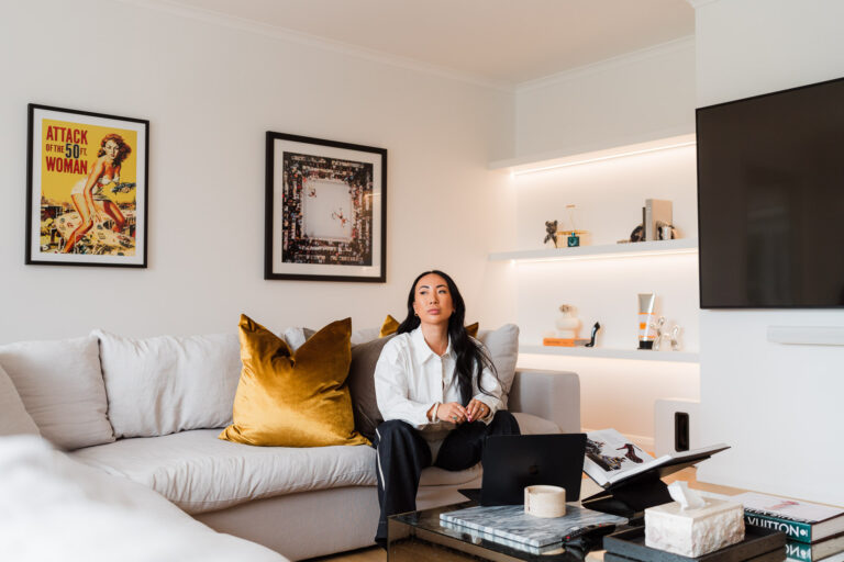 Wonderferris corporate photography capturing authentic moments with the Girls in Business founder, Iyia.